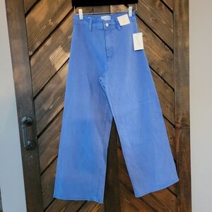 Universal Thread Sailor Wide-Leg Jeans in Blue Size 2